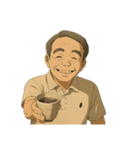 あの宮：崎アニメ風のオジさんのええ画像（個別スタンプ：14）