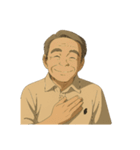 あの宮：崎アニメ風のオジさんのええ画像（個別スタンプ：16）