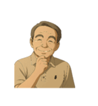 あの宮：崎アニメ風のオジさんのええ画像（個別スタンプ：18）