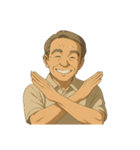 あの宮：崎アニメ風のオジさんのええ画像（個別スタンプ：27）