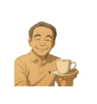 あの宮：崎アニメ風のオジさんのええ画像（個別スタンプ：30）