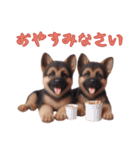 [おやすみなさい専用]ジャーマンシェパード（個別スタンプ：4）