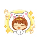 幸せ女神ゆかりんスタンプ（個別スタンプ：18）