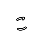 手描きヘタ字ひらがな50音(あ～は Ver.)（個別スタンプ：10）