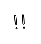 手描きヘタ字ひらがな50音(あ～は Ver.)（個別スタンプ：34）