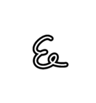 手描きヘタ字ひらがな50音(あ～は Ver.)（個別スタンプ：37）