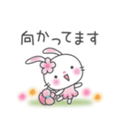 メルヘンうさぎ5(待ち合わせ)（個別スタンプ：5）