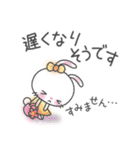 メルヘンうさぎ5(待ち合わせ)（個別スタンプ：14）