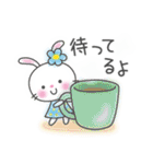 メルヘンうさぎ5(待ち合わせ)（個別スタンプ：19）