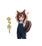 いつも明るい♡リス娘（個別スタンプ：4）