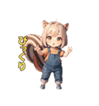 いつも明るい♡リス娘（個別スタンプ：25）