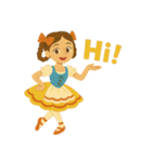 切り絵風バレエスタンプ E（個別スタンプ：2）