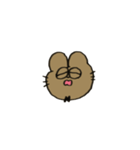 ほうじ茶の顔スタンプ▼（個別スタンプ：34）