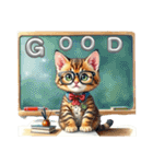 猫の仲良くあいさつ（個別スタンプ：30）