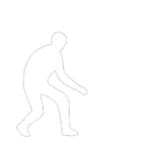 [アレンジ用]白い影の男1（個別スタンプ：1）