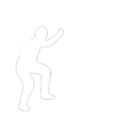 [アレンジ用]白い影の男1（個別スタンプ：2）