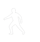 [アレンジ用]白い影の男1（個別スタンプ：4）