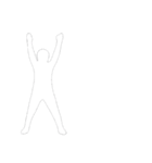 [アレンジ用]白い影の男1（個別スタンプ：8）