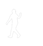 [アレンジ用]白い影の男2（個別スタンプ：1）
