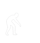 [アレンジ用]白い影の男2（個別スタンプ：2）
