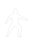 [アレンジ用]白い影の男2（個別スタンプ：4）