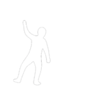 [アレンジ用]白い影の男2（個別スタンプ：5）