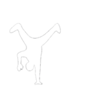 [アレンジ用]白い影の男2（個別スタンプ：13）