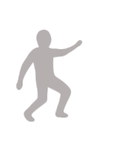 [アレンジ用]グレーの影の男2（個別スタンプ：7）