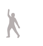 [アレンジ用]グレーの影の男2（個別スタンプ：9）