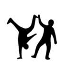 [アレンジ用]組体操な二人1（個別スタンプ：2）