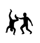 [アレンジ用]組体操な二人1（個別スタンプ：9）
