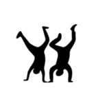 [アレンジ用]組体操な二人1（個別スタンプ：11）