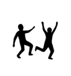 [アレンジ用]組体操な二人1（個別スタンプ：16）