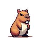 シュールでかわいいカピバラのスタンプ（個別スタンプ：2）