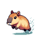 シュールでかわいいカピバラのスタンプ（個別スタンプ：13）