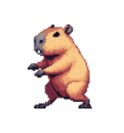 シュールでかわいいカピバラのスタンプ（個別スタンプ：16）