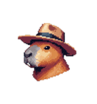 シュールでかわいいカピバラのスタンプ（個別スタンプ：20）