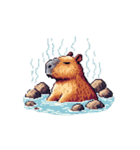 シュールでかわいいカピバラのスタンプ（個別スタンプ：27）