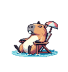 シュールでかわいいカピバラのスタンプ（個別スタンプ：30）