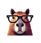 シュールでかわいいカピバラのスタンプ（個別スタンプ：32）