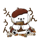 犬さん 2025 「ベレー帽さん」秋（個別スタンプ：23）