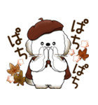 犬さん 2025 「ベレー帽さん」秋（個別スタンプ：25）
