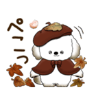 犬さん 2025 「ベレー帽さん」秋（個別スタンプ：30）