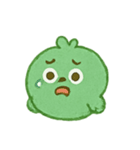 ふわふわ緑のとりパレード（個別スタンプ：9）