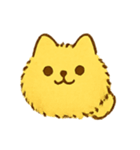 ふわふわ黄色ねこパレード（個別スタンプ：1）