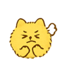 ふわふわ黄色ねこパレード（個別スタンプ：9）