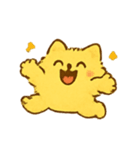 ふわふわ黄色ねこパレード（個別スタンプ：11）