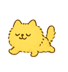 ふわふわ黄色ねこパレード（個別スタンプ：12）