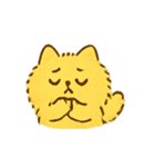 ふわふわ黄色ねこパレード（個別スタンプ：14）