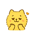 ふわふわ黄色ねこパレード（個別スタンプ：15）